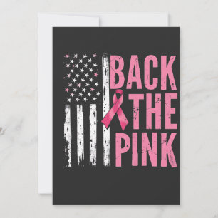 Back the Pink Breast Cancer Awareness Month  Invitation