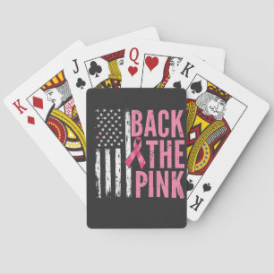 Back the Pink Breast Cancer Awareness Month Playing Cards