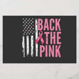 Back the Pink Breast Cancer Awareness Month Stationery