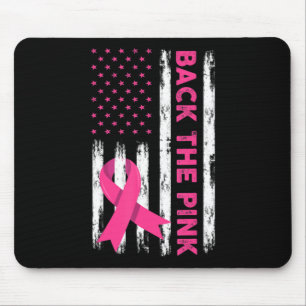 Back The Pink Breast Cancer Awareness T-Shirt62 Mouse Mat