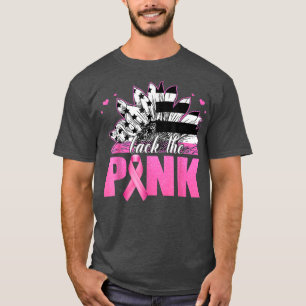 Back The Pink Ribbon Sunflower USA Flag Breast Can T-Shirt