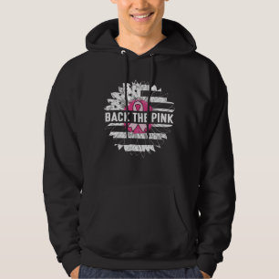 Back The Pink Sunflower Breast Cancer Awareness Hoodie