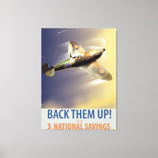 Back them up! WW2 poster Canvas Print