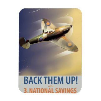 Back them up! WW2 poster Magnet