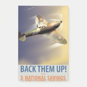 Back them up! WW2 poster Post-it Notes