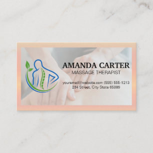 Back Therapy Logo   Massage Session Business Card