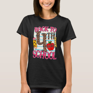 Back To 4th Grade Notebook Paper Back To School T-Shirt