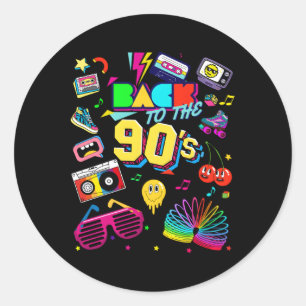 Back To 90'S 90'S Classic Round Sticker