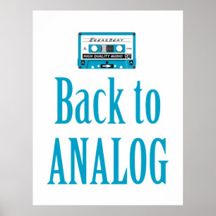 Back to analogue poster