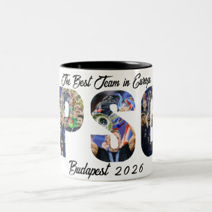 Back To Back Champions Personalised Paris PSG Two-Tone Coffee Mug
