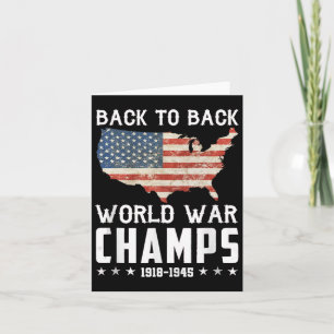 Back To Back Undefeated World War Champs - 4th Of Card