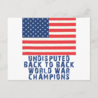Back to Back World War Champions