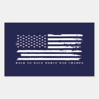 Back to Back World War Champs, American Flag
