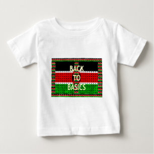 Back to Basics: Kenya Flag Themed Weaving Culture Baby T-Shirt