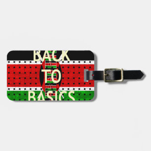 Back to Basics: Kenya Flag-Themed  Weaving Culture Luggage Tag