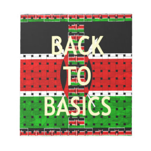 Back to Basics: Kenya Flag Themed Weaving Culture Notepad