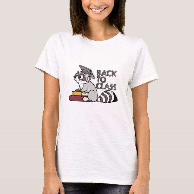 Back to Class 2025 Racoon Design T-Shirt (Front)