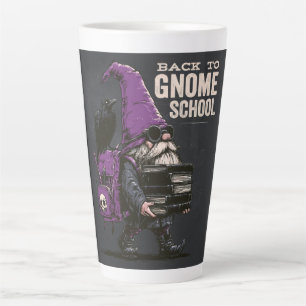 Back to Gnome School Spooky Design Latte Mug