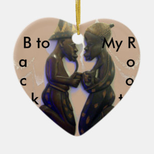 Back to my Roots ceramic Heart Ornament
