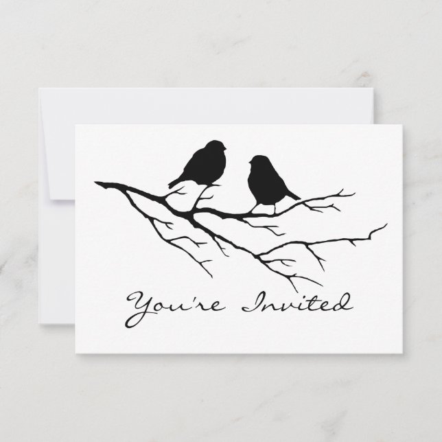 Back to Nature Birds Year Birthday Party Invite (Front)