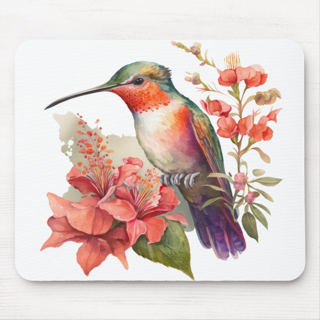 Back to Nature Hummingbird Mouse Pad (Front)