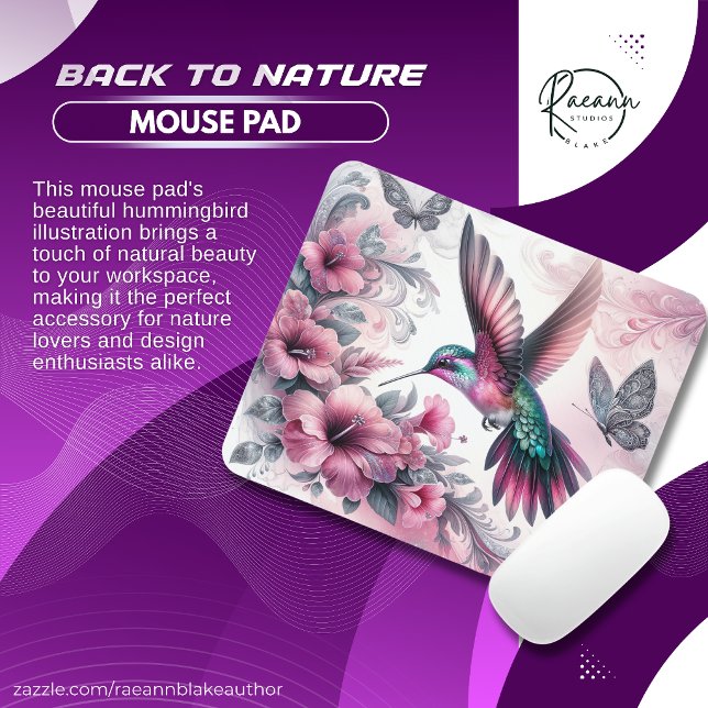 Back to Nature Hummingbird Mouse Pad (Creator Uploaded)