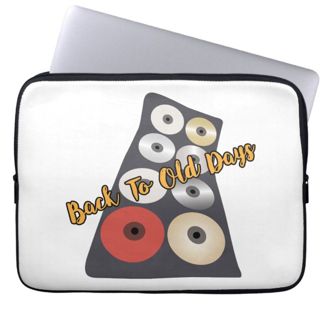 Back to old days refreshing 90s vibes design laptop sleeve (Front)