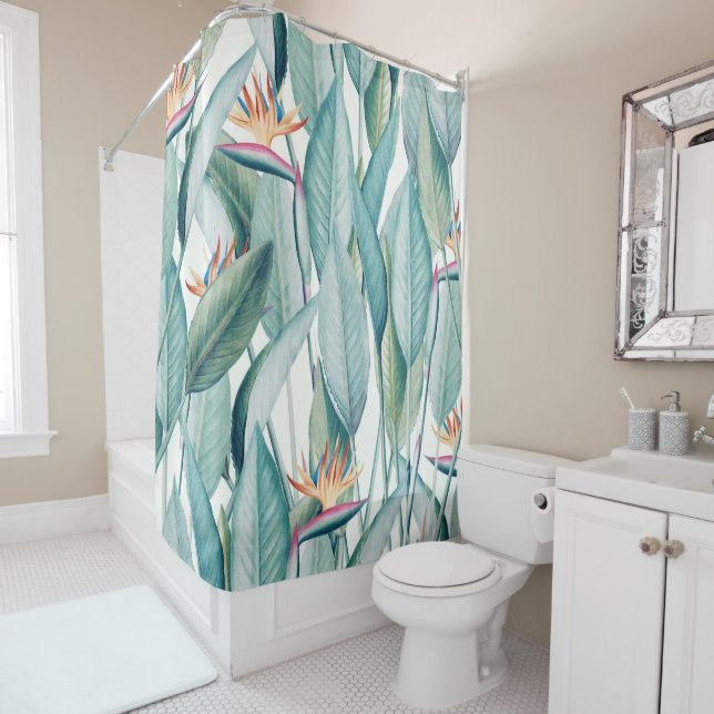 Back to Paradise Island Shower Curtain (In Situ)