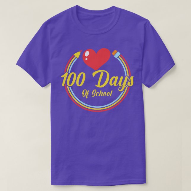 Back To School 100 Day Of School (265) T-Shirt (Design Front)