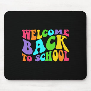 Back To School 1st Day Of School Students Teacher Mouse Mat