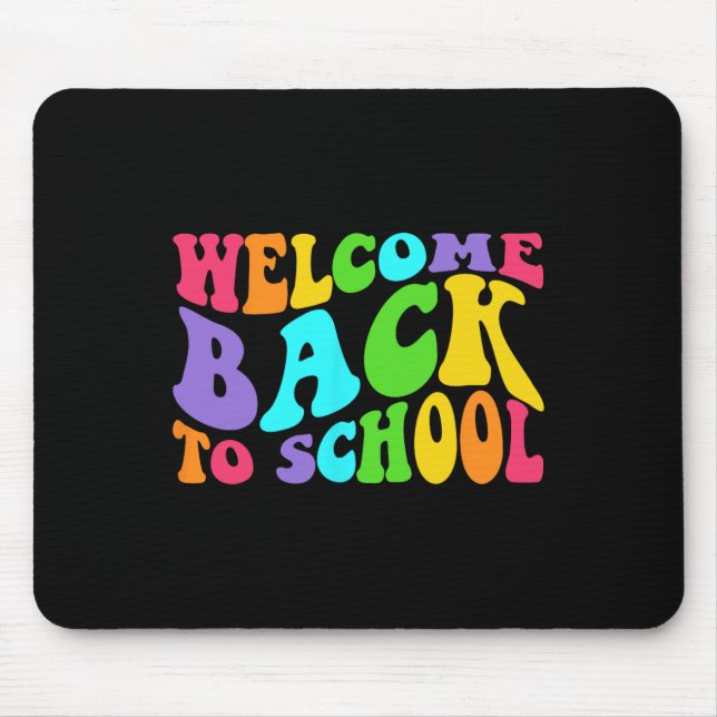 Back To School 1st Day Of School Students Teacher  Mouse Mat (Front)