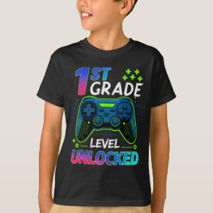 Back To School 1st Grade Boys Gamer First Day Scho T-Shirt