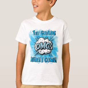Back To School 1st Grade Comic Style T-Shirt