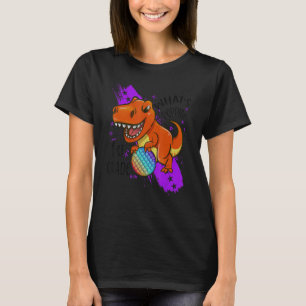 Back To School 1st Grade Dinosaur Rex Pop It Fid T-Shirt