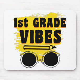 Back To School 1st Grade Vibes Shirt First Day Mouse Mat