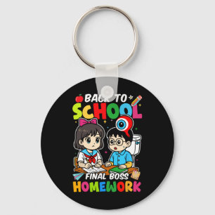 Back To School 2025 Final Boss Homework Key Ring
