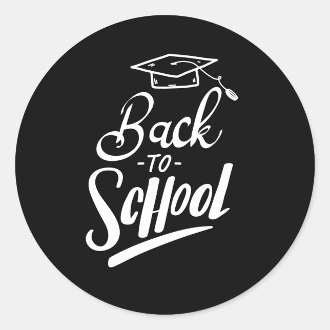 Back To School 20  Classic Round Sticker (Front)