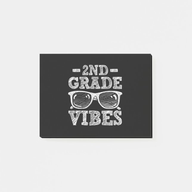 Back To School 2nd Grade Vibes Post-it Notes (Front)