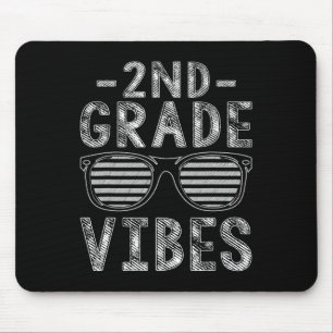 Back To School 2nd Grade Vibes Second Grade Teache Mouse Mat