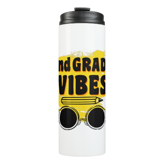 Back To School 2nd Grade Vibes Shirt First Day Kid Thermal Tumbler (Front)