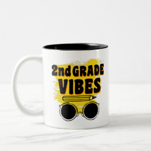 Back To School 2nd Grade Vibes Shirt First Day Kid Two-Tone Coffee Mug
