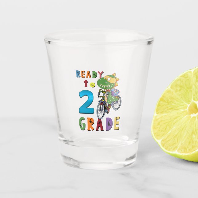 Back To School,2Th Grade Shot Glass (Front)