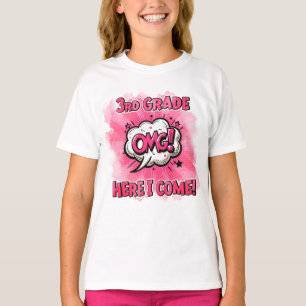 Back To School 3rd Grade Comic Style T-Shirt