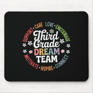 Back To School 3rd Grade Dream Team Teacher Care L Mouse Mat