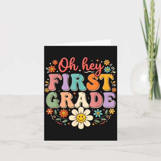 Back to school 3rd grade teacher shirt third grade card (Front)