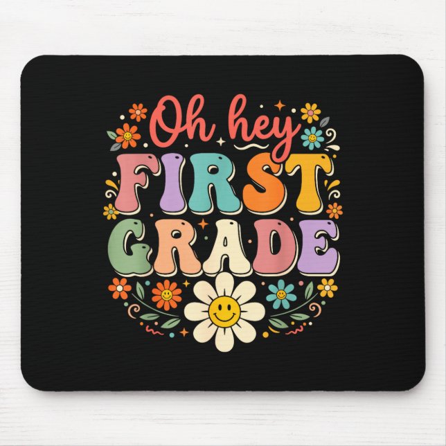 Back to school 3rd grade teacher shirt third grade mouse mat (Front)