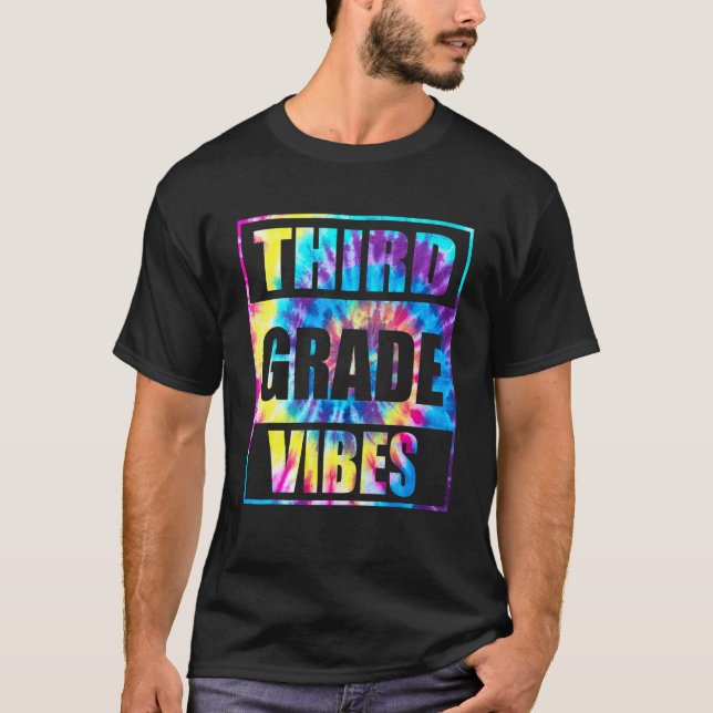 Back To School 3rd Grade Vibes First Day Teacher K T-Shirt (Front)