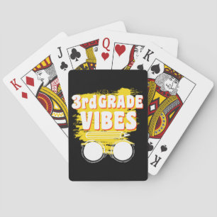 Back To School 3rd Grade Vibes Shirt First Day kid Playing Cards