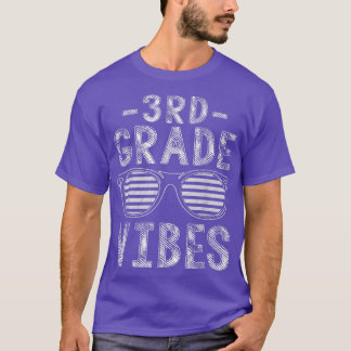 Back To School 3rd Grade Vibes Third Grade Teacher T-Shirt