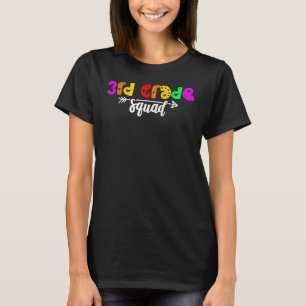 Back To School 3rd Third Grade Squad Teacher Stude T-Shirt